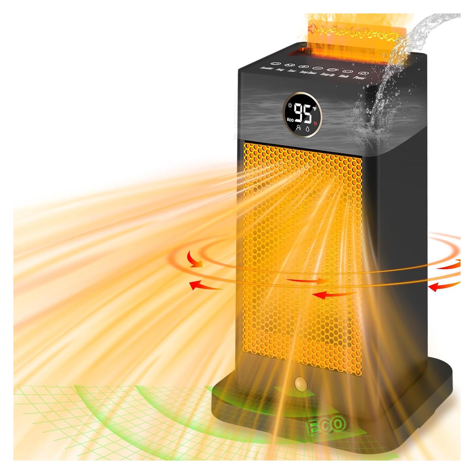 Calentador de Espacio Beautyfan 1500W con Humidificador y Oscilación