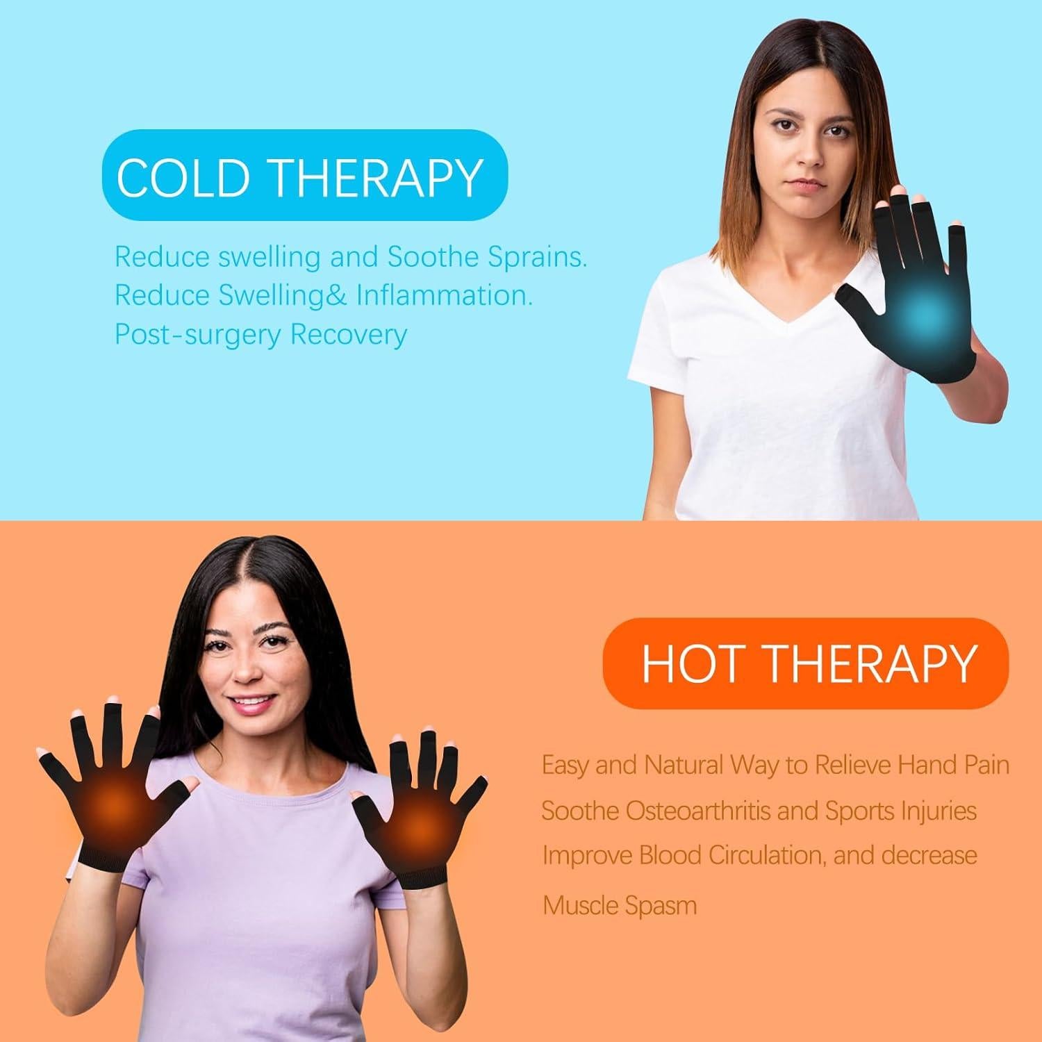 Guante de compresión para artritis Yunxi - Alivio dolor manos