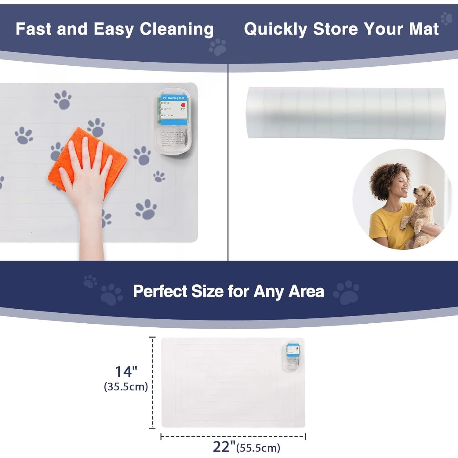 Alfombra de Choque PAPARELA 56x36cm para Entrenamiento de Mascotas