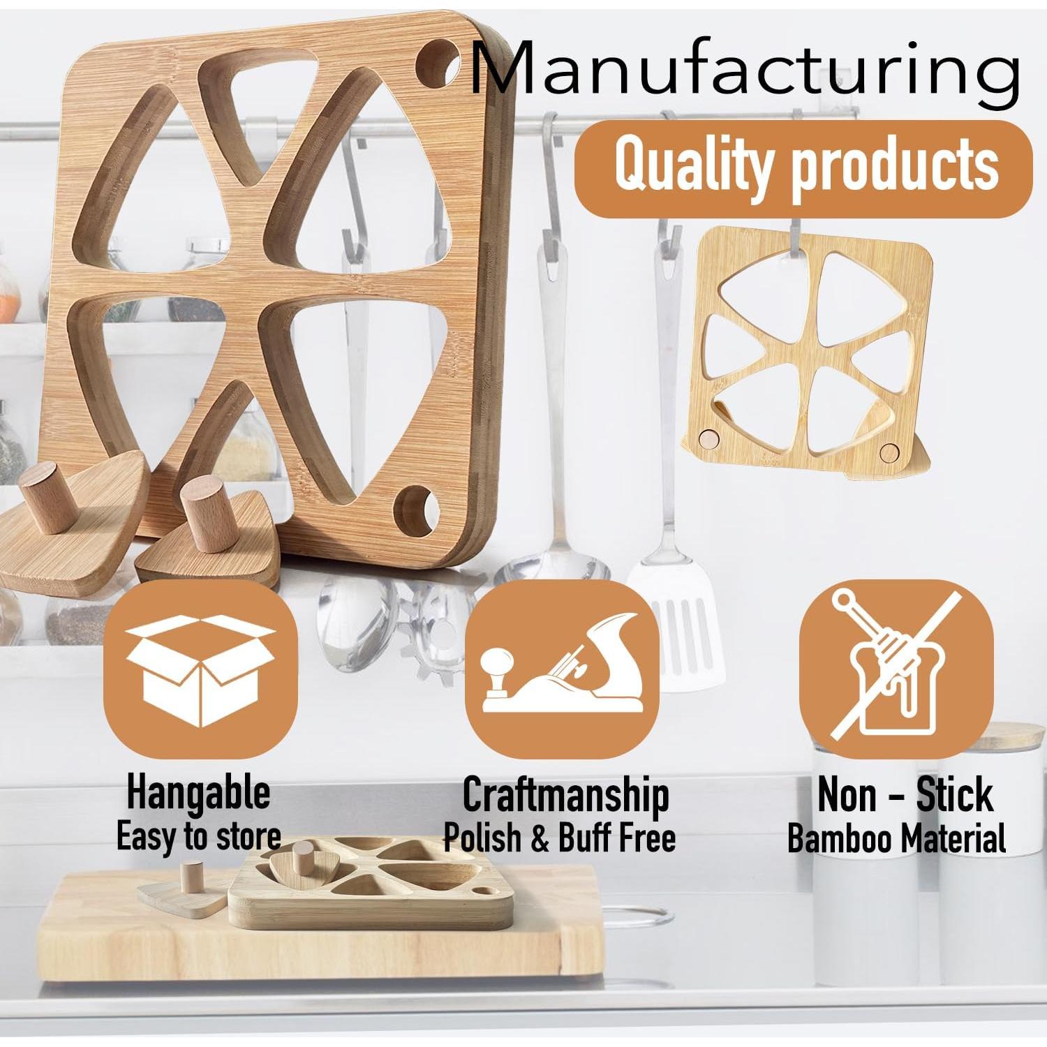 Juego de Moldes de Arroz Onigiri Tuiiopoli - Bambú Grande