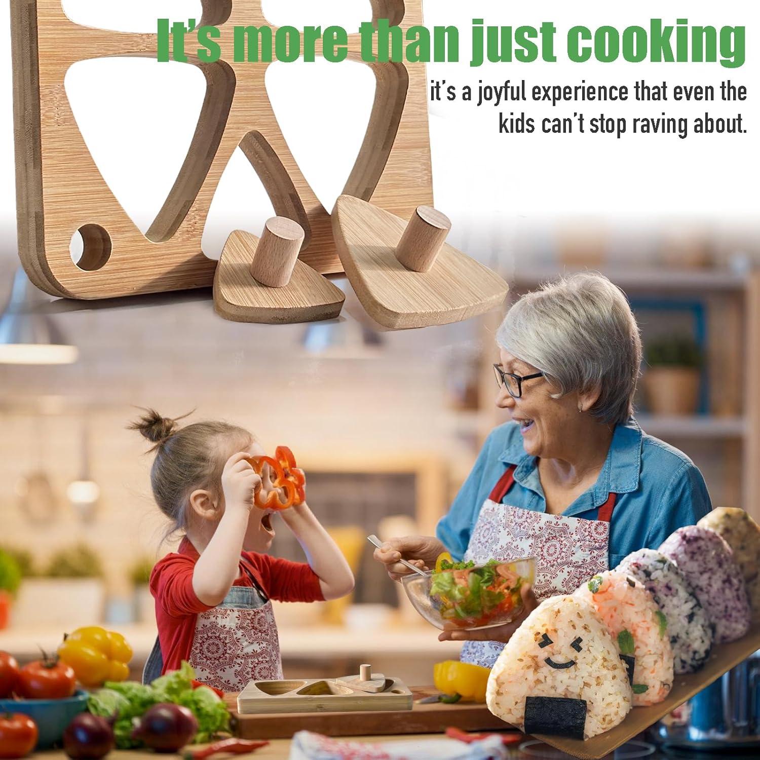 Juego de Moldes de Arroz Onigiri Tuiiopoli - Bambú Grande