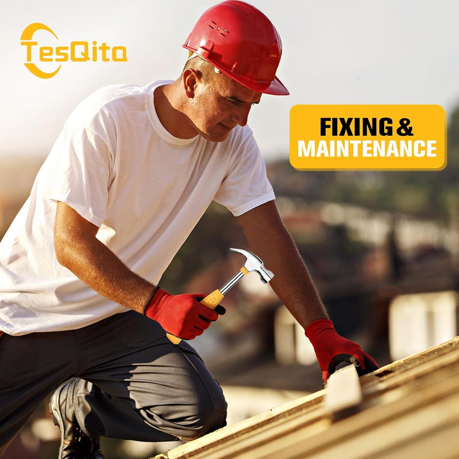 Kit de Herramientas Manuales TesQita 24 Piezas Amarillo