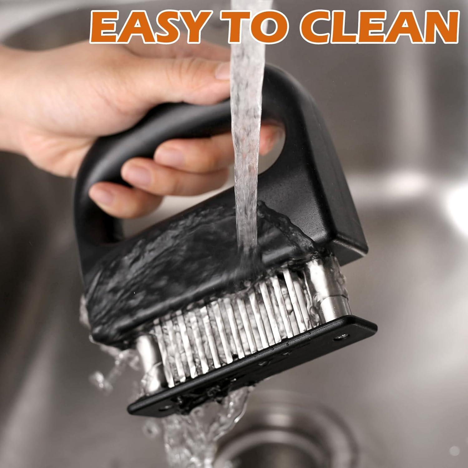 Ablandador de Carne MANJIA Acero Inoxidable 48 Cuchillas