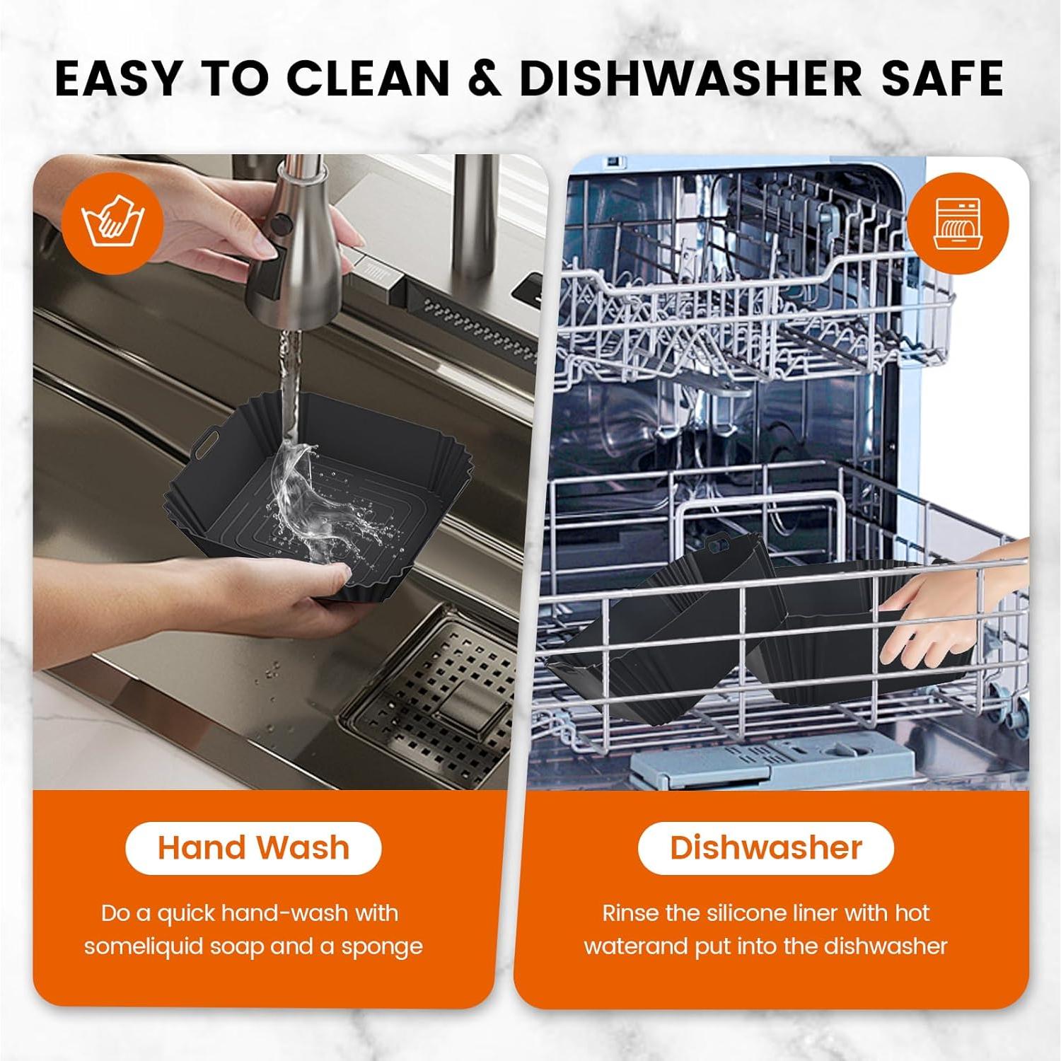 Forros de Silicona Reutilizables KALWNIA para Freidora Ninja Crispi