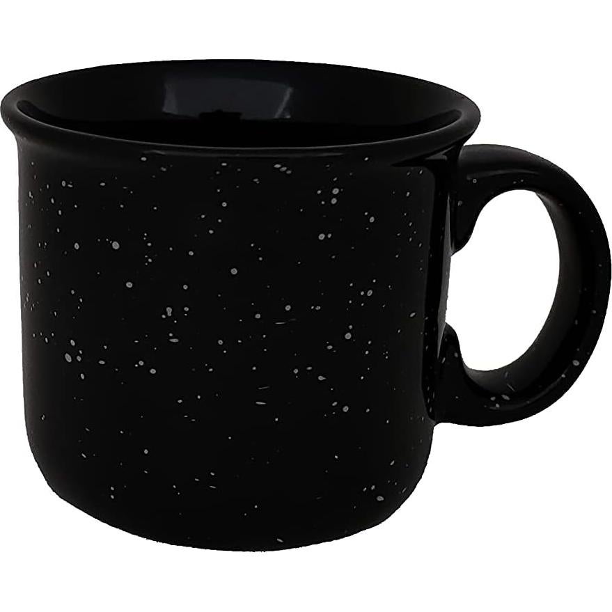 Set de 4 tazas de cerámica negra 396ml Essential Drinkware