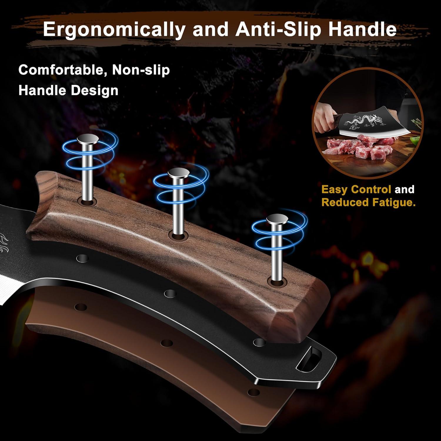 Cuchillo de Carnicero Plys 20.32 cm Acero Inoxidable con Funda