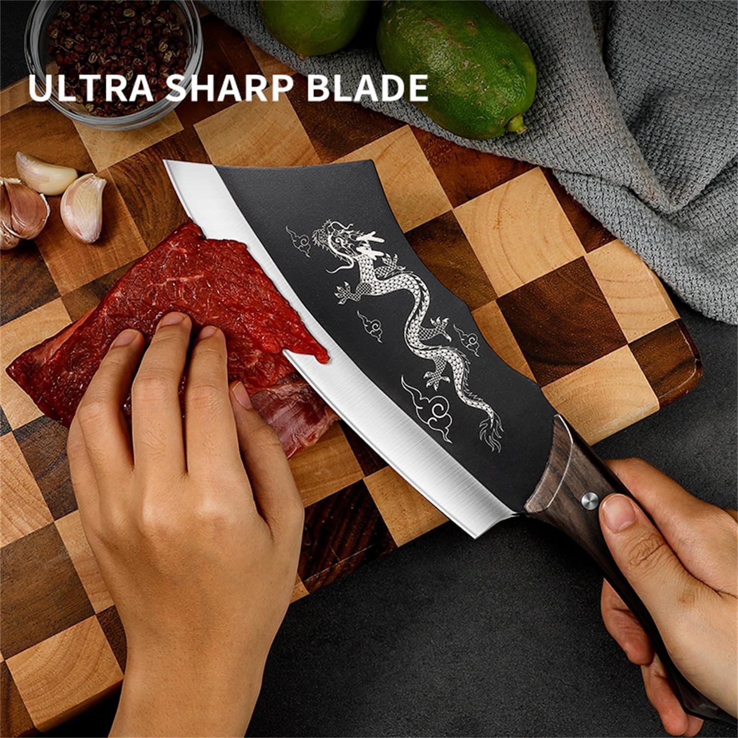 Cuchillo de Carnicero Plys 20.32 cm Acero Inoxidable con Funda