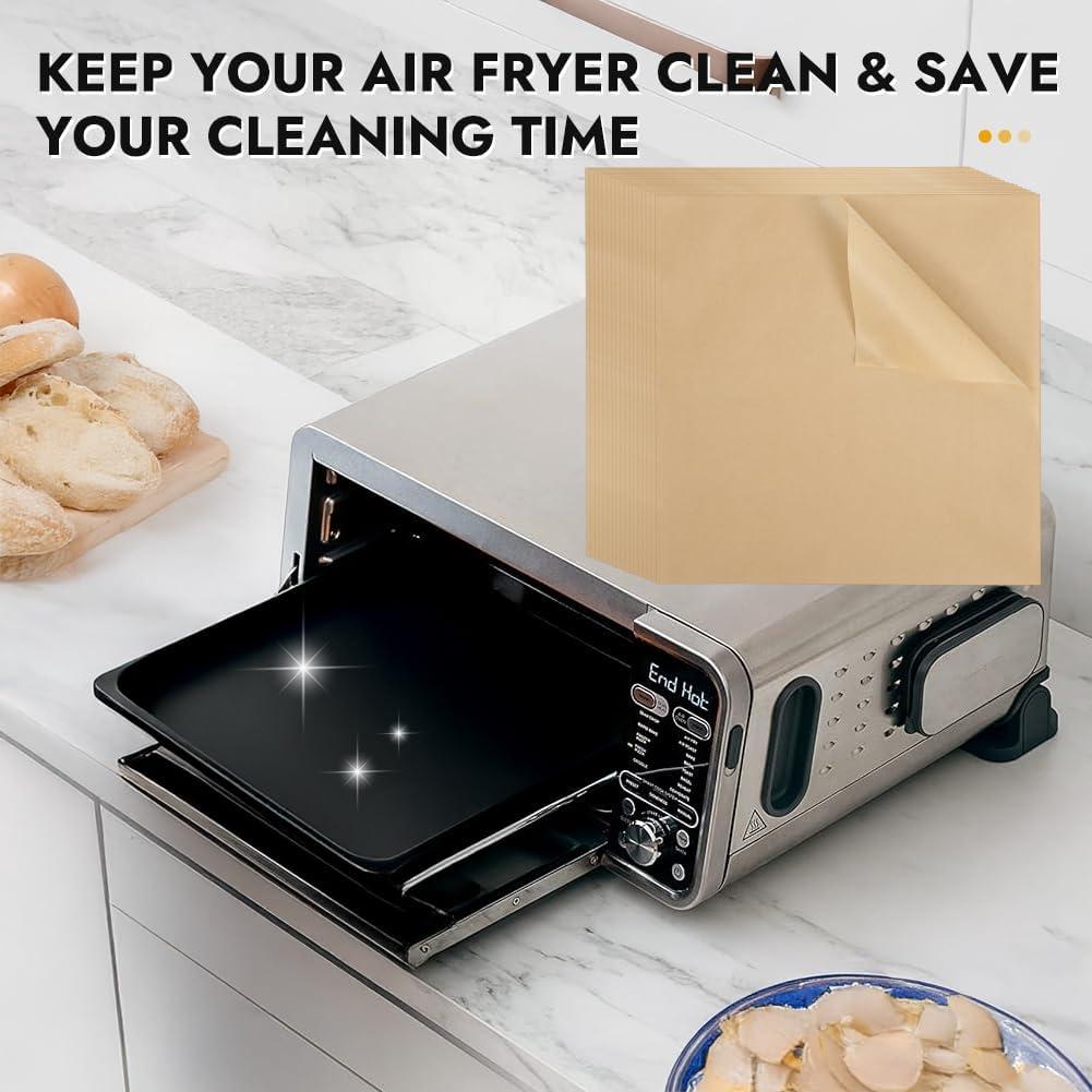 Papel Pergamino para Freidora de Aire BYKITCHEN 30x30 cm 120 Pcs