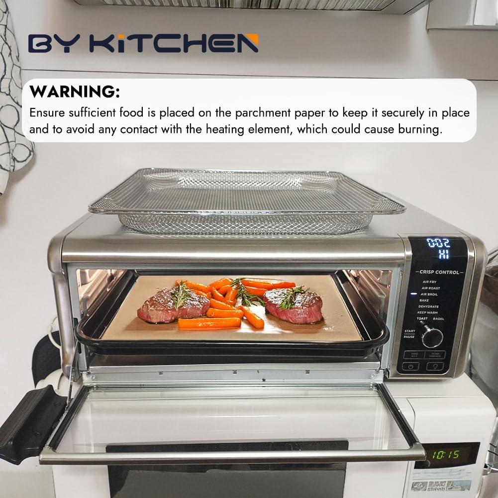 Papel Pergamino para Freidora de Aire BYKITCHEN 30x30 cm 120 Pcs