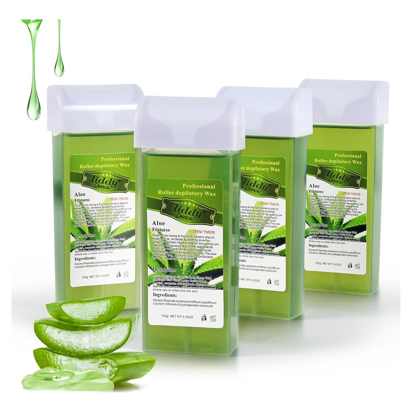 Cera Depilatoria Liddy Dance Aloe 400g - Suave para Piel Sensible