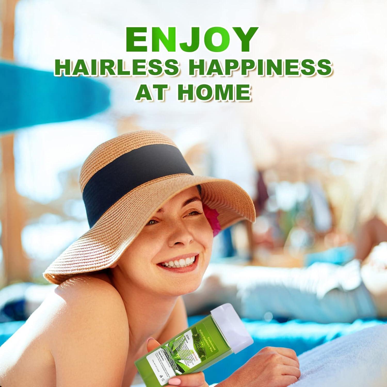 Cera Depilatoria Liddy Dance Aloe 400g - Suave para Piel Sensible