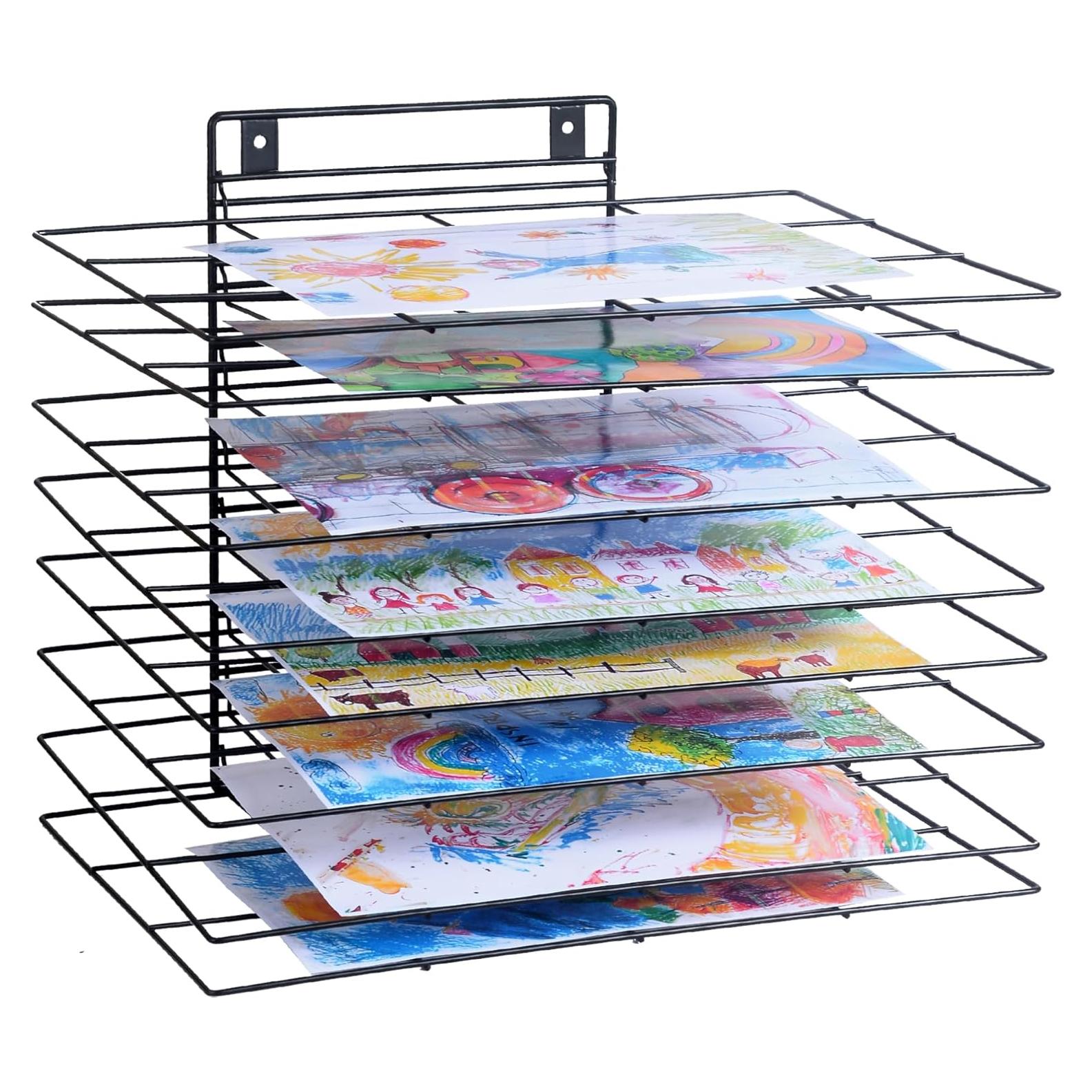 Estante de Secado de Arte LIAQICHA con 8 Estantes Extraíbles - 40.9x30.2x35.1 cm