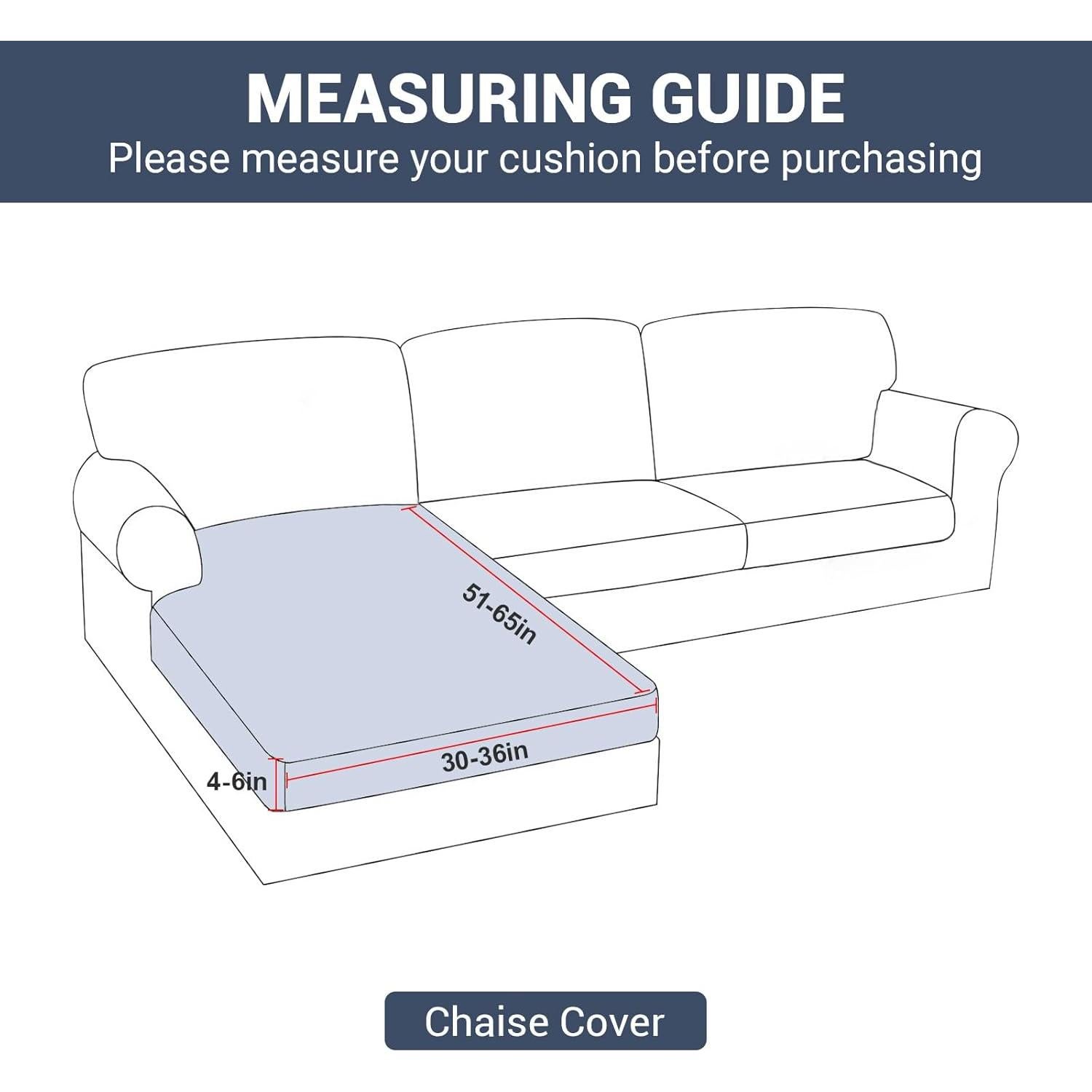 Funda de Sofá Impermeable Warmstar 1 Chaise Gris Oscuro