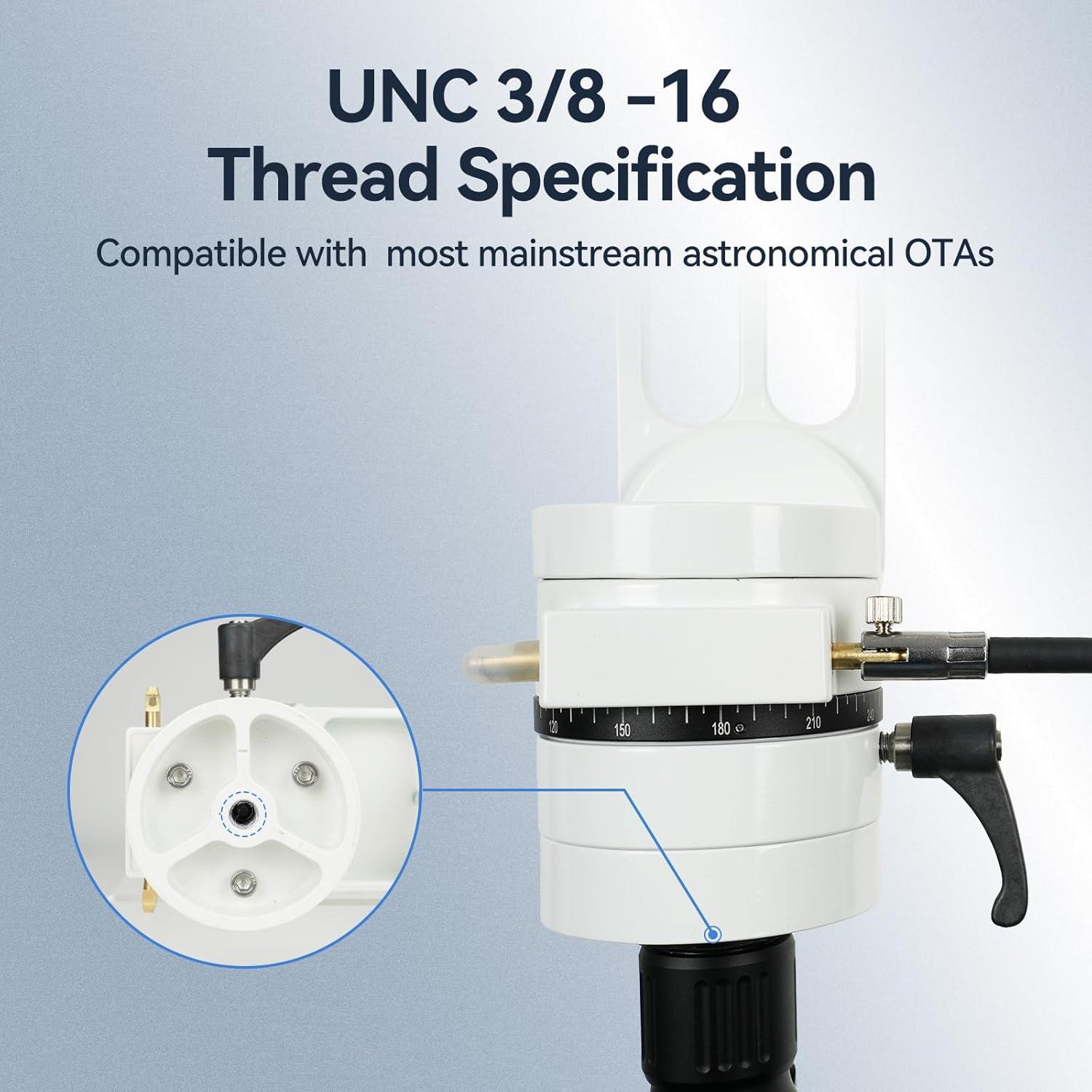 Soporte Altazimut SVBONY SV225, Capacidad 10kg, Ajuste Fino