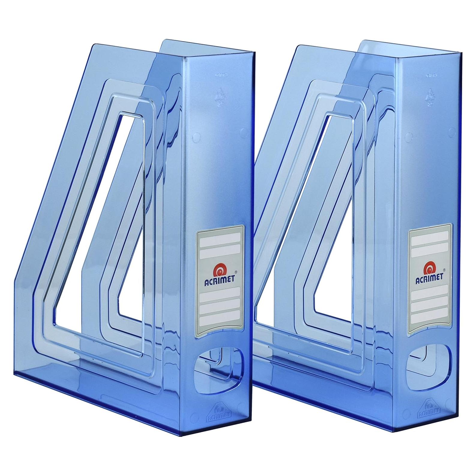 Soporte para Revistas Acrimet - Organizador de Escritorio Azul