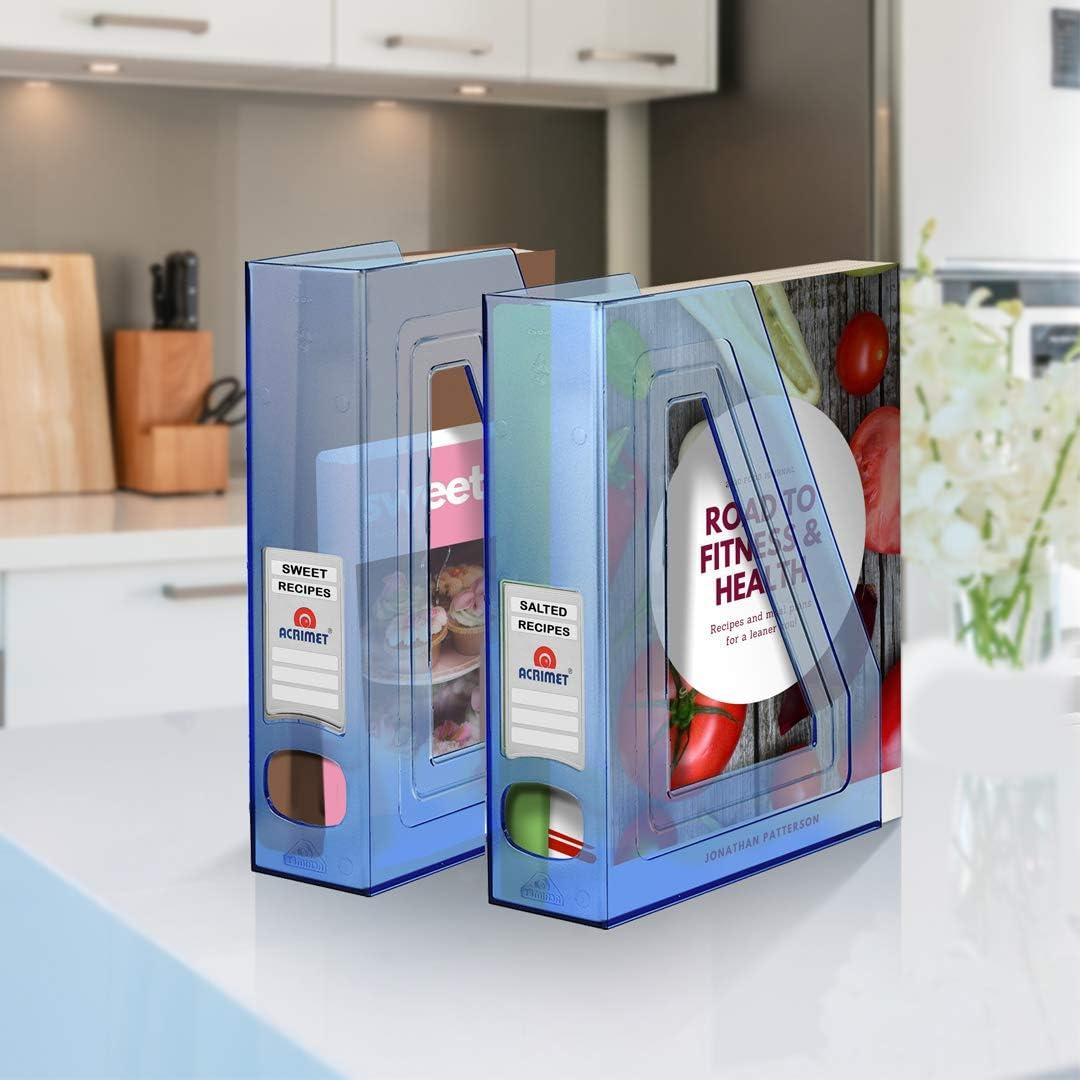 Soporte para Revistas Acrimet - Organizador de Escritorio Azul