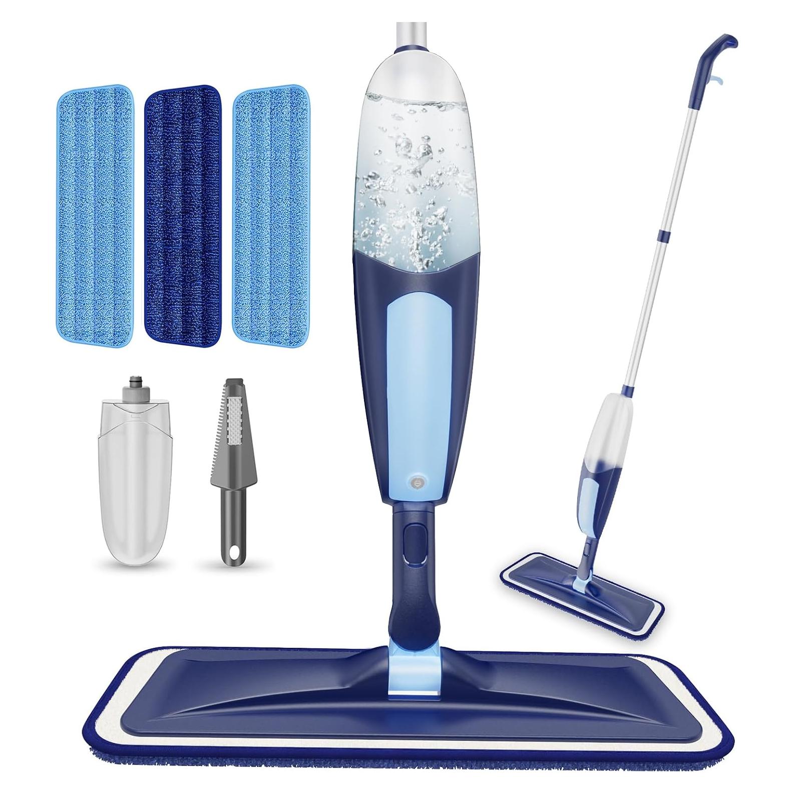 Mopa Pulverizadora TRAV-ROUND con 3 Almohadillas Reutilizables