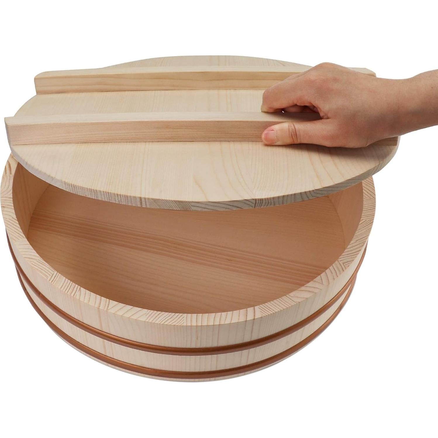 Tazón de arroz para sushi Kichgather 26.9 cm con tapa