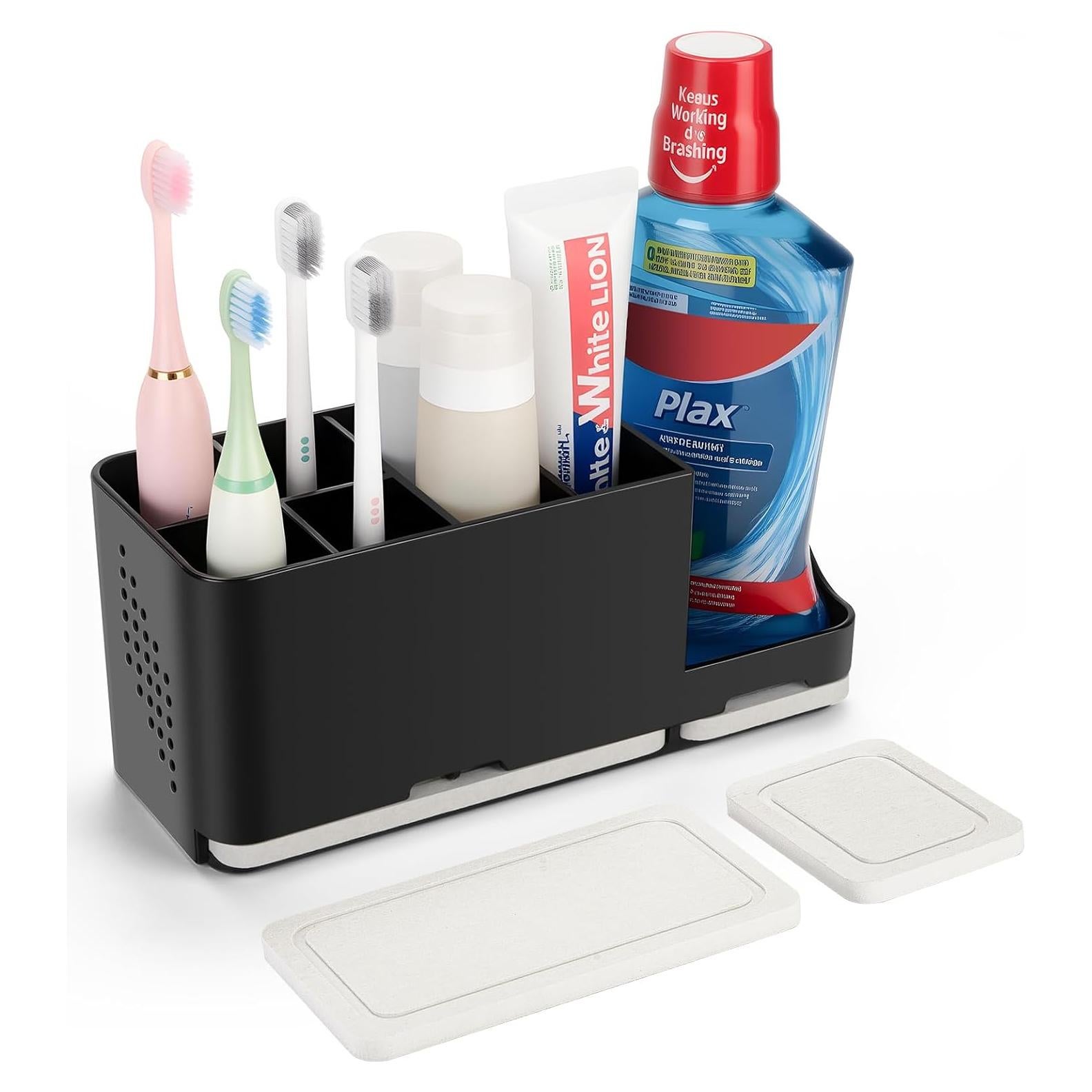 Soporte para Cepillos de Dientes YONGAIJIA Negro 8 Ranuras