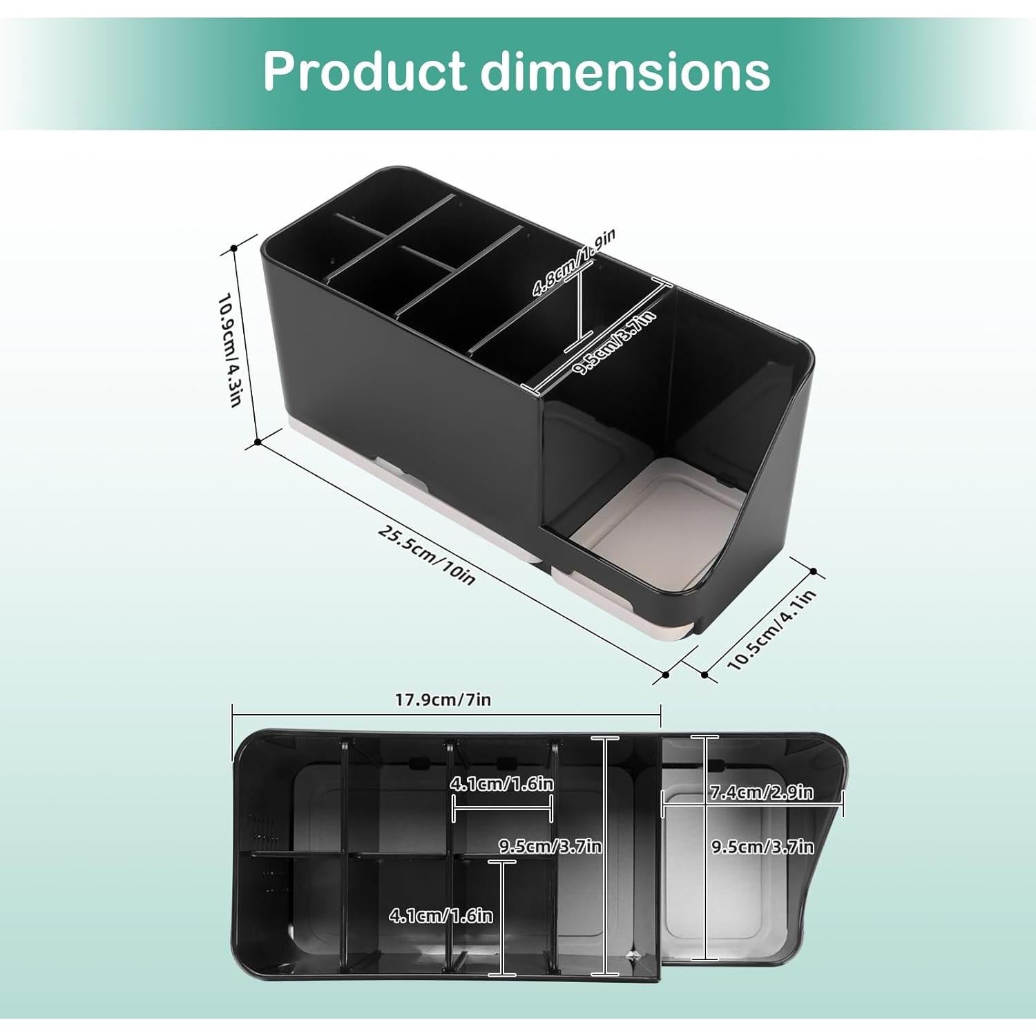 Soporte para Cepillos de Dientes YONGAIJIA Negro 8 Ranuras