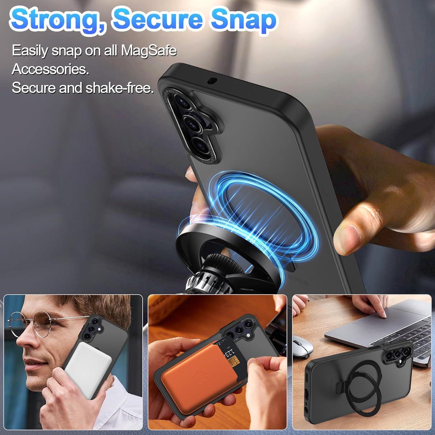 Funda Casehas para Samsung Galaxy A15 con Soporte Magnético