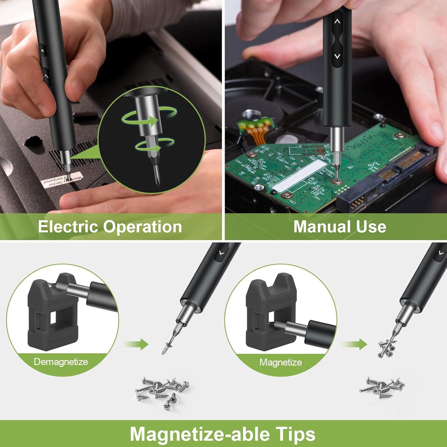 Destornillador Eléctrico de Precisión KeeKit 28 en 1 Recargable