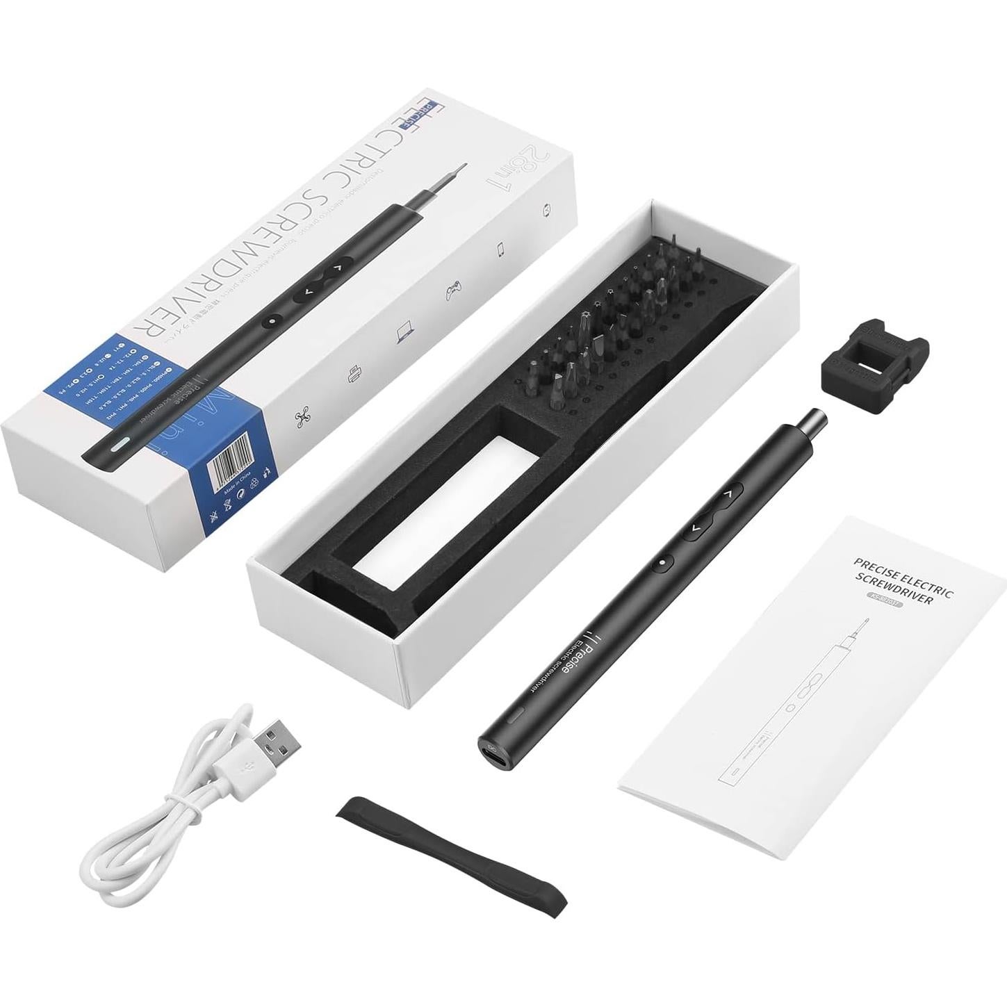 Destornillador Eléctrico de Precisión KeeKit 28 en 1 Recargable