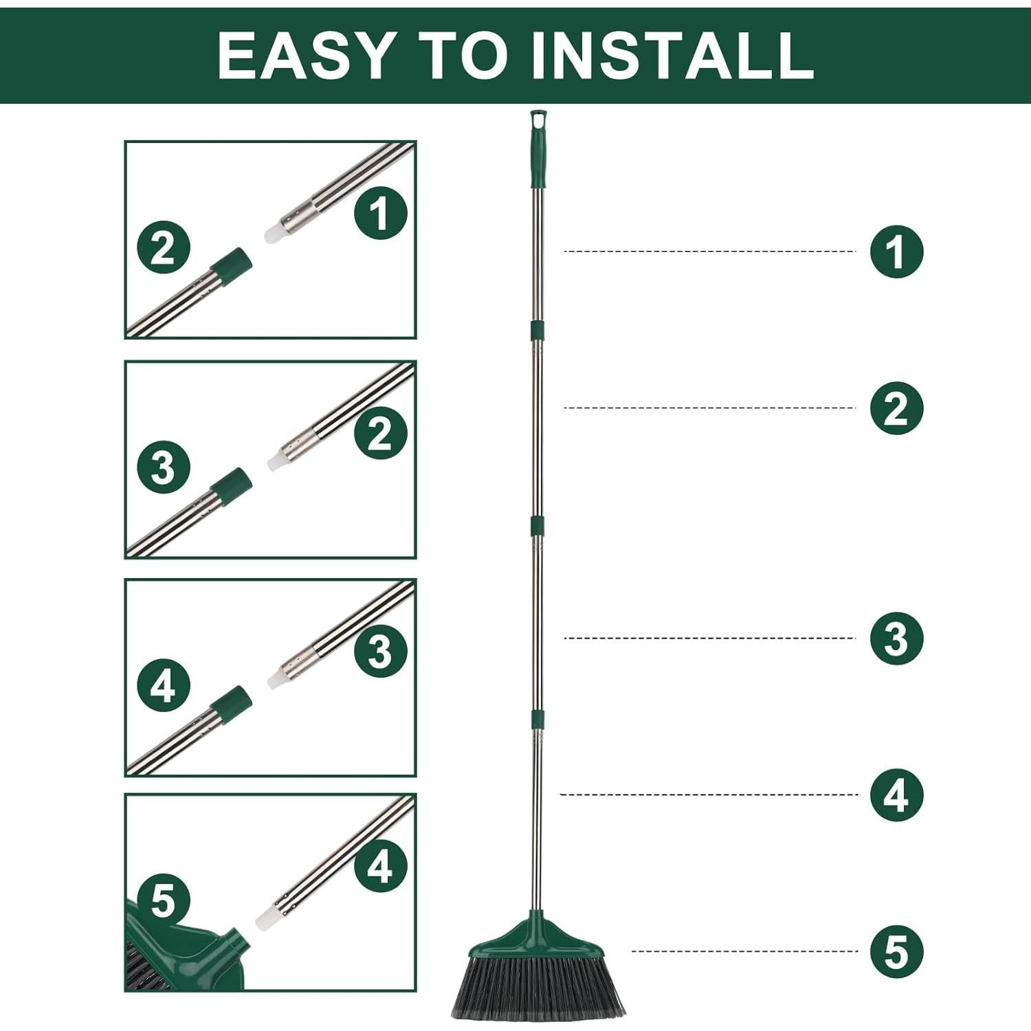 Escoba KeFanta Profesional 50" (127 cm) para Interiores y Exteriores