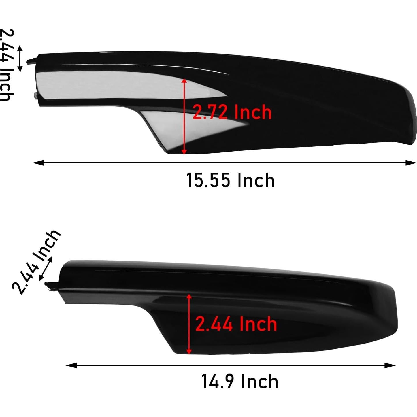 Cubiertas de Riel de Techo TTCR-II para Toyota Highlander 2001-2007