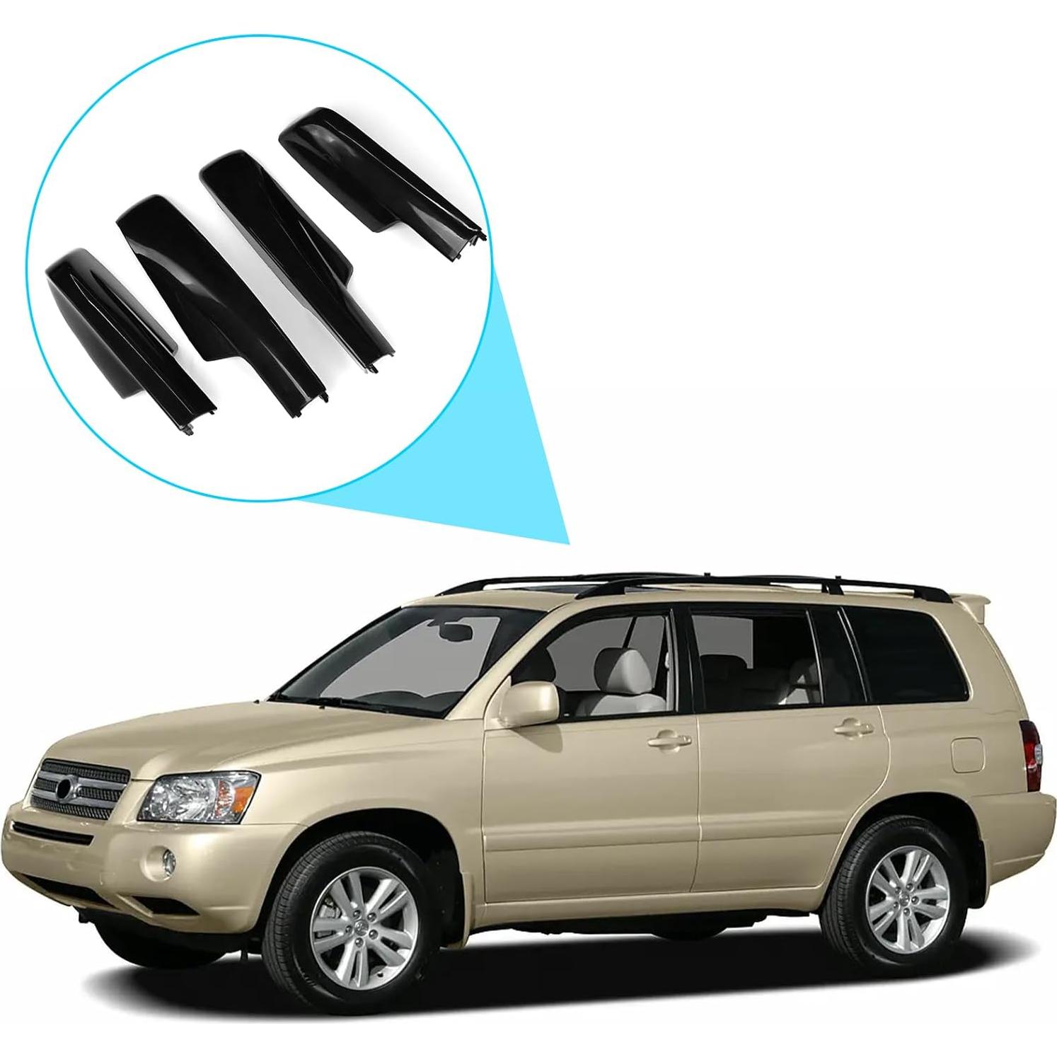 Cubiertas de Riel de Techo TTCR-II para Toyota Highlander 2001-2007
