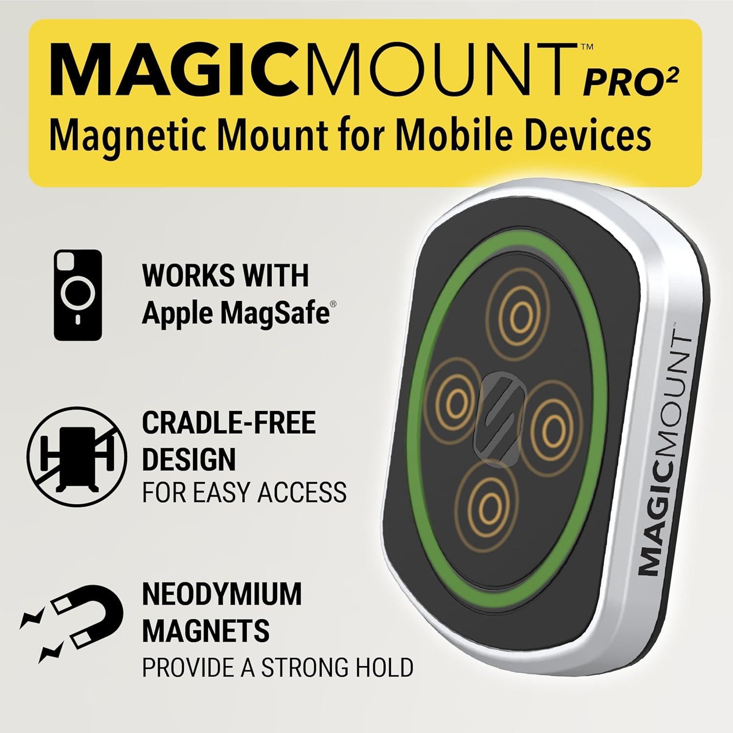 Soporte Magnético Scosche MagicMount Pro2 para Teléfono