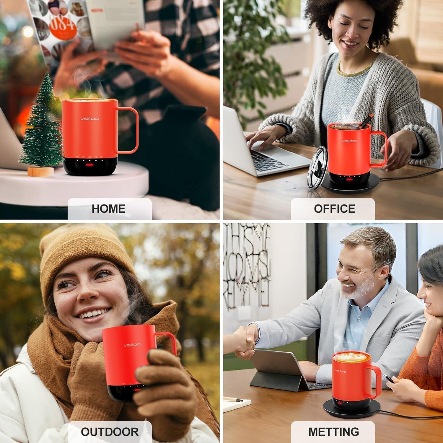 Taza Inteligente Autocalentable VSITOO S3 Pro 414 ml Rojo