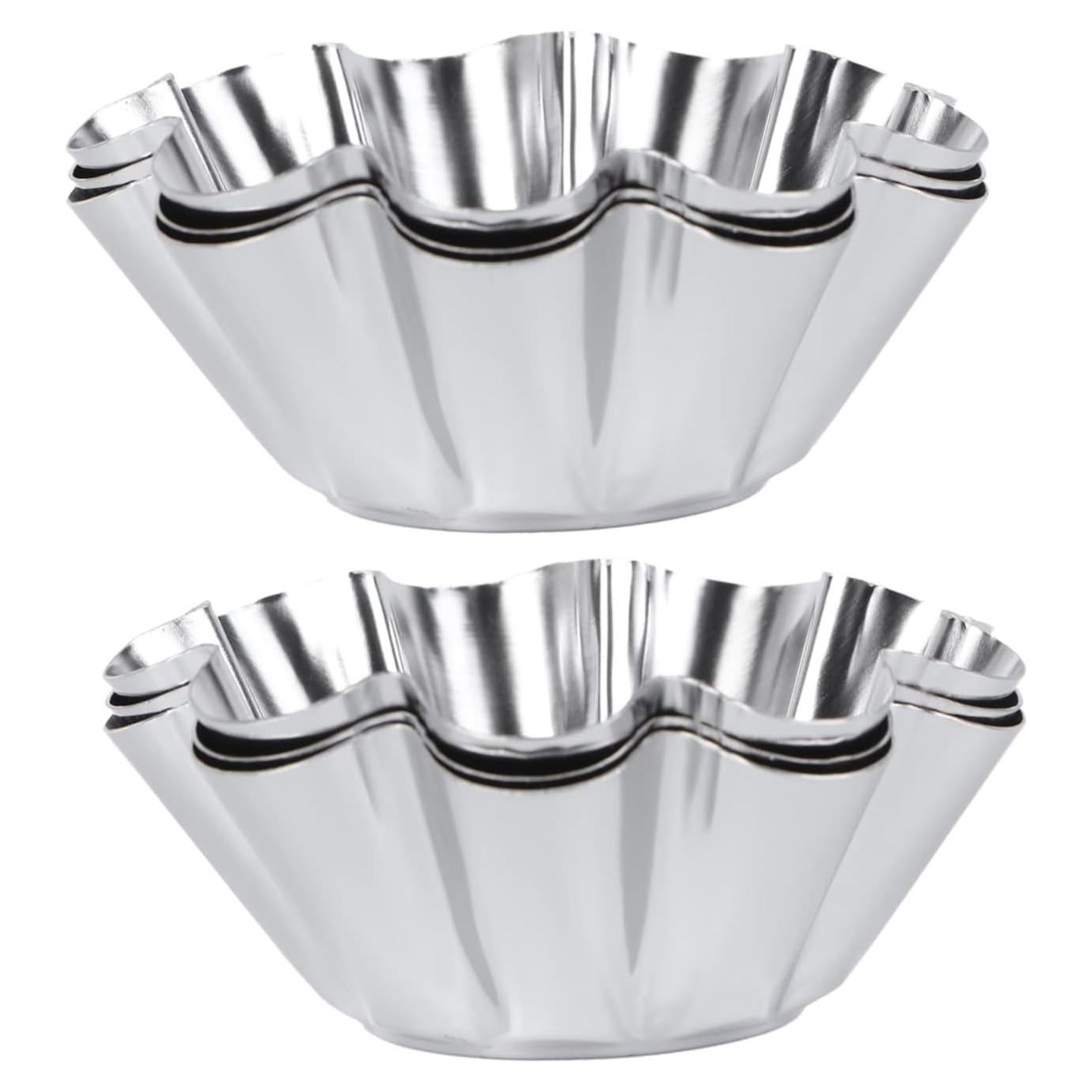 Moldes para Tartas Mikinona 6pcs Acero Inoxidable Antiadherente