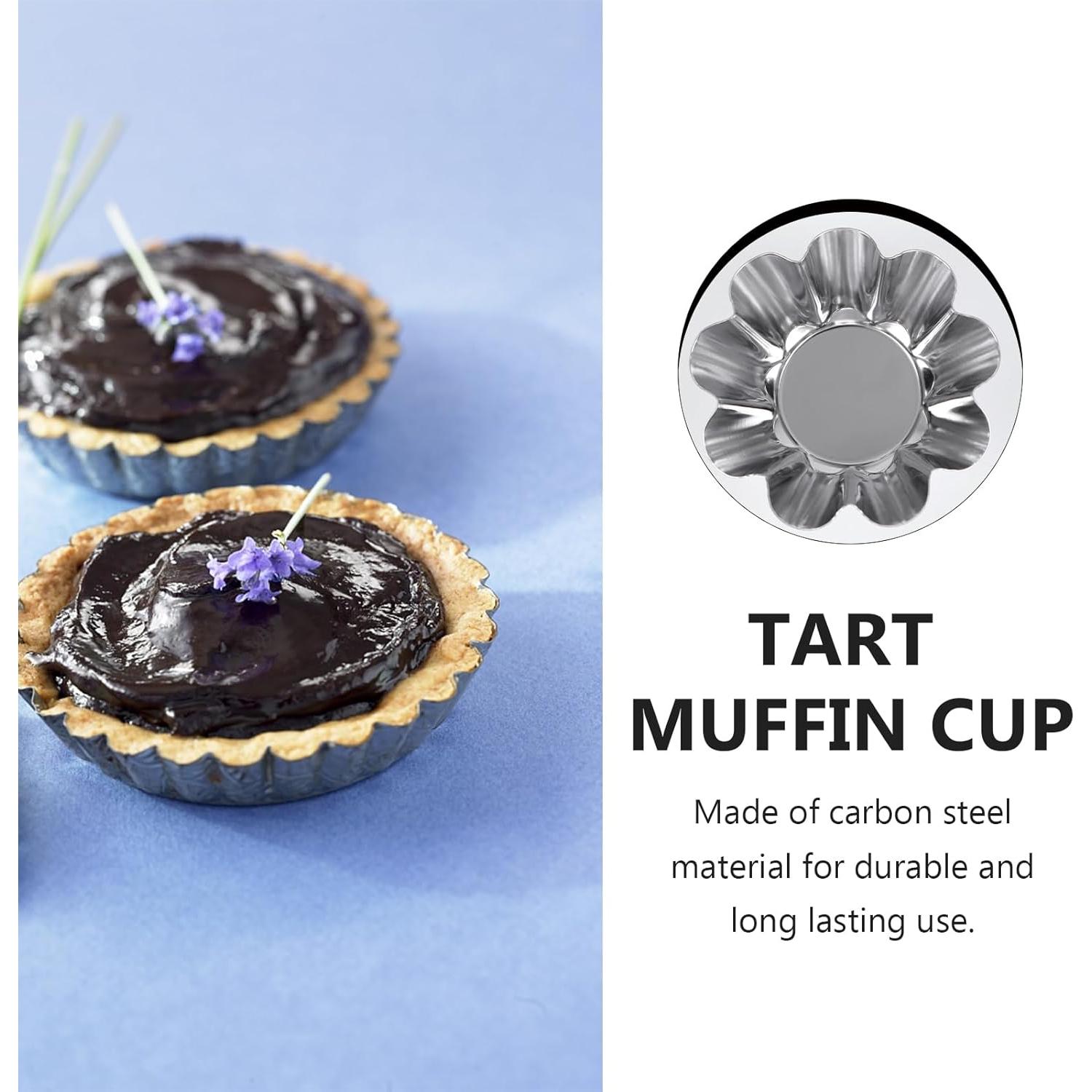 Moldes para Tartas Mikinona 6pcs Acero Inoxidable Antiadherente