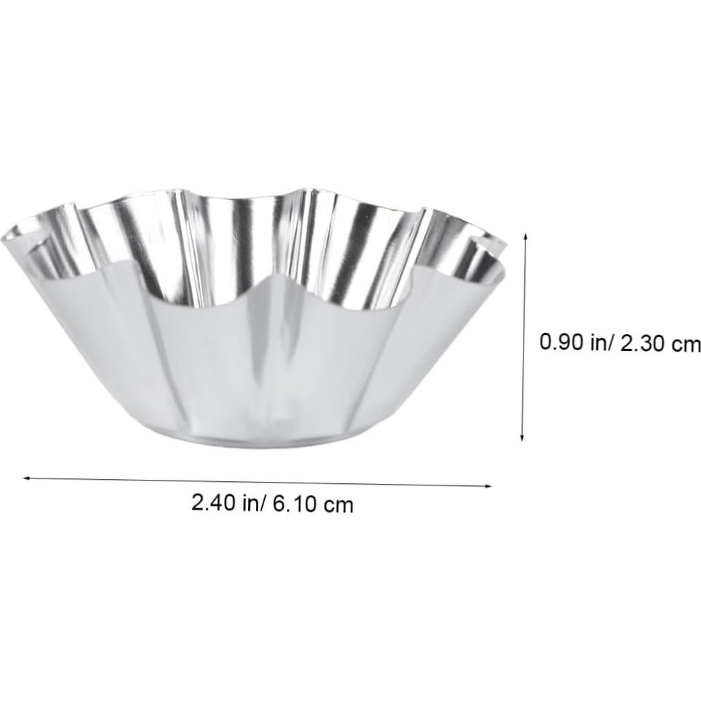 Moldes para Tartas Mikinona 6pcs Acero Inoxidable Antiadherente