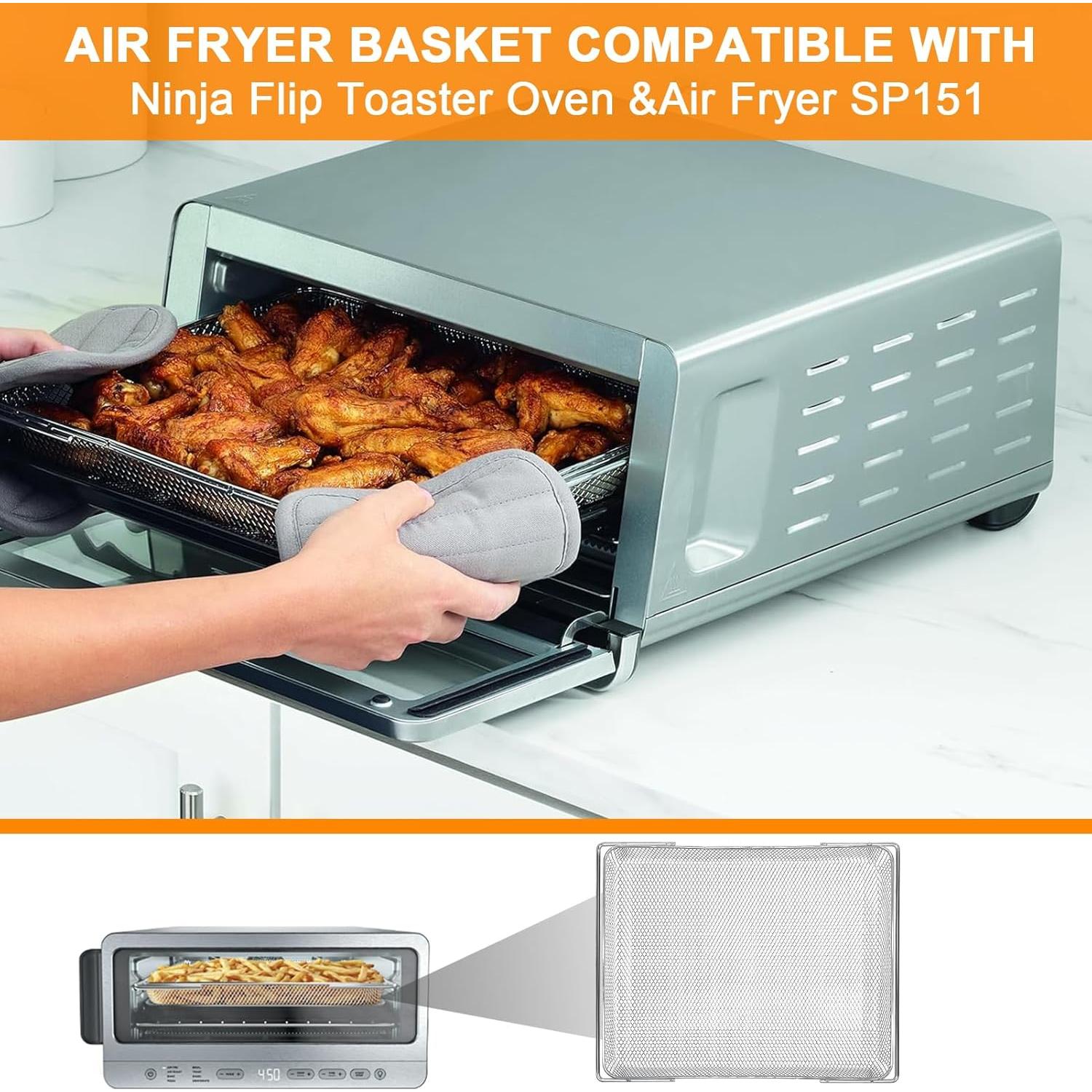 Cesta de Freidora de Aire Ninja SP151 35.1x26.9 cm Acero Inoxidable