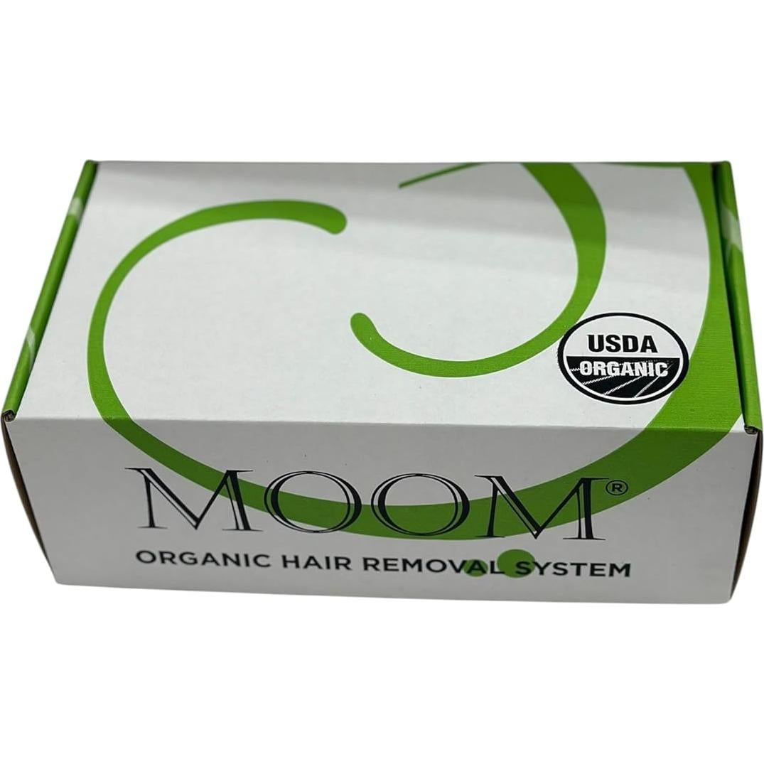 Kit de Cera Orgánica MOOM 170g - Eliminación de Vello Facial y Corporal