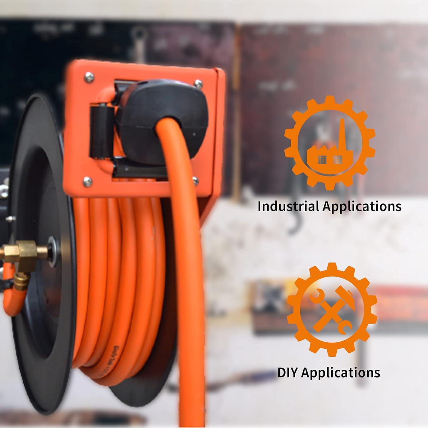 Carrete Retráctil de Manguera de Aire Giraffe Tools TA10 25ft