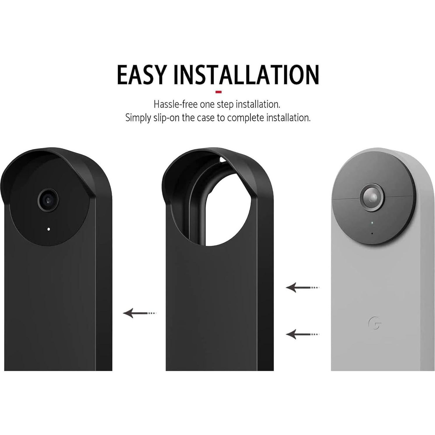 Funda de Silicona para Timbre Google Nest Hello - Negro