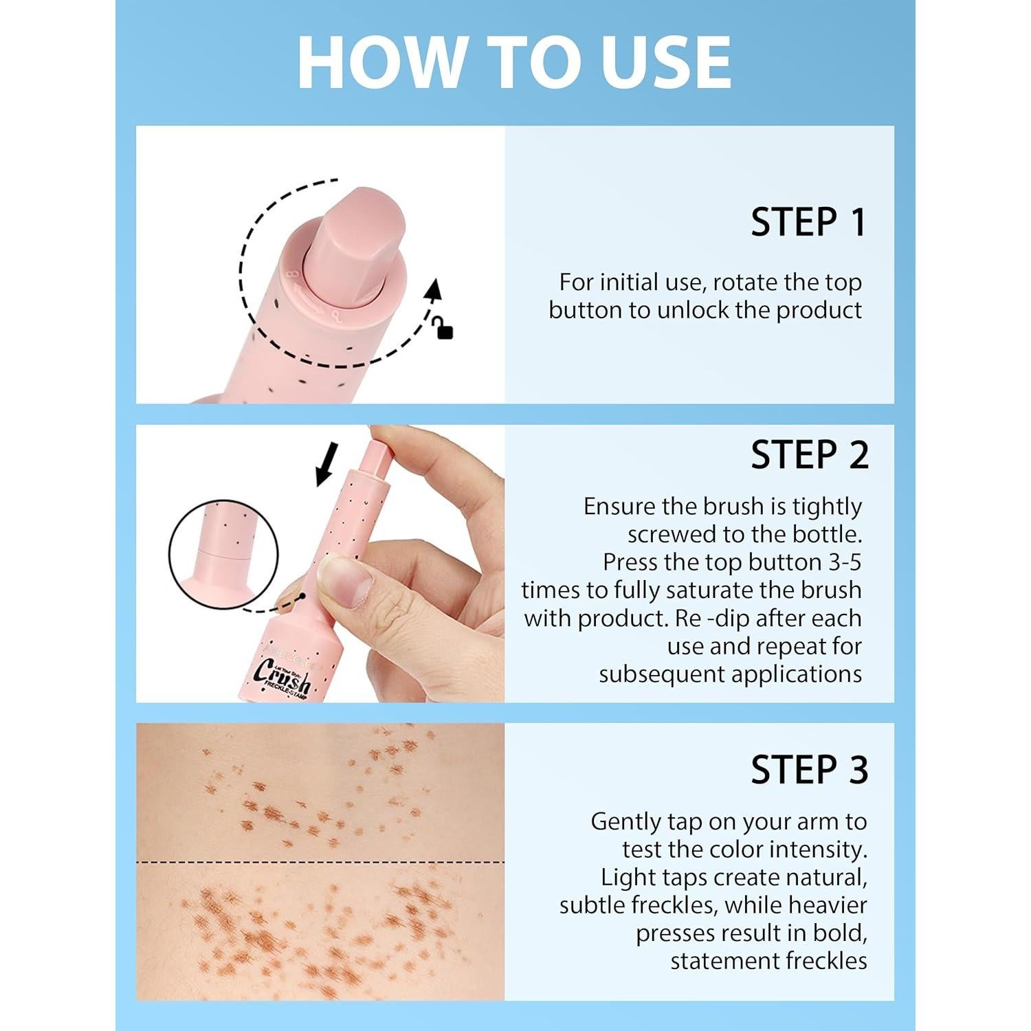 Sello de Pecas Jutqut #01 Claro - Maquillaje Natural Impermeable