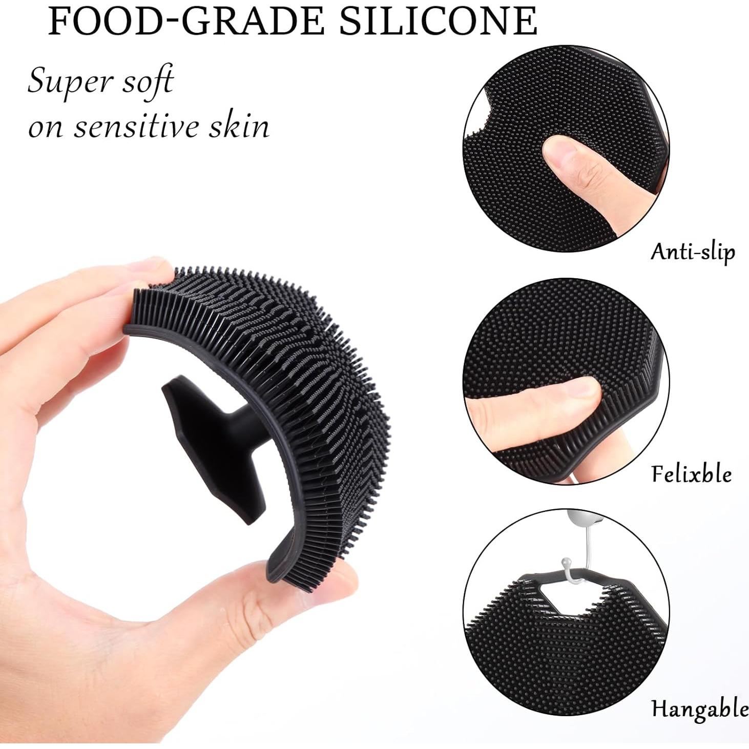 Exfoliador de Cuerpo de Silicona Qewro 2Pack - Suave y Efectivo