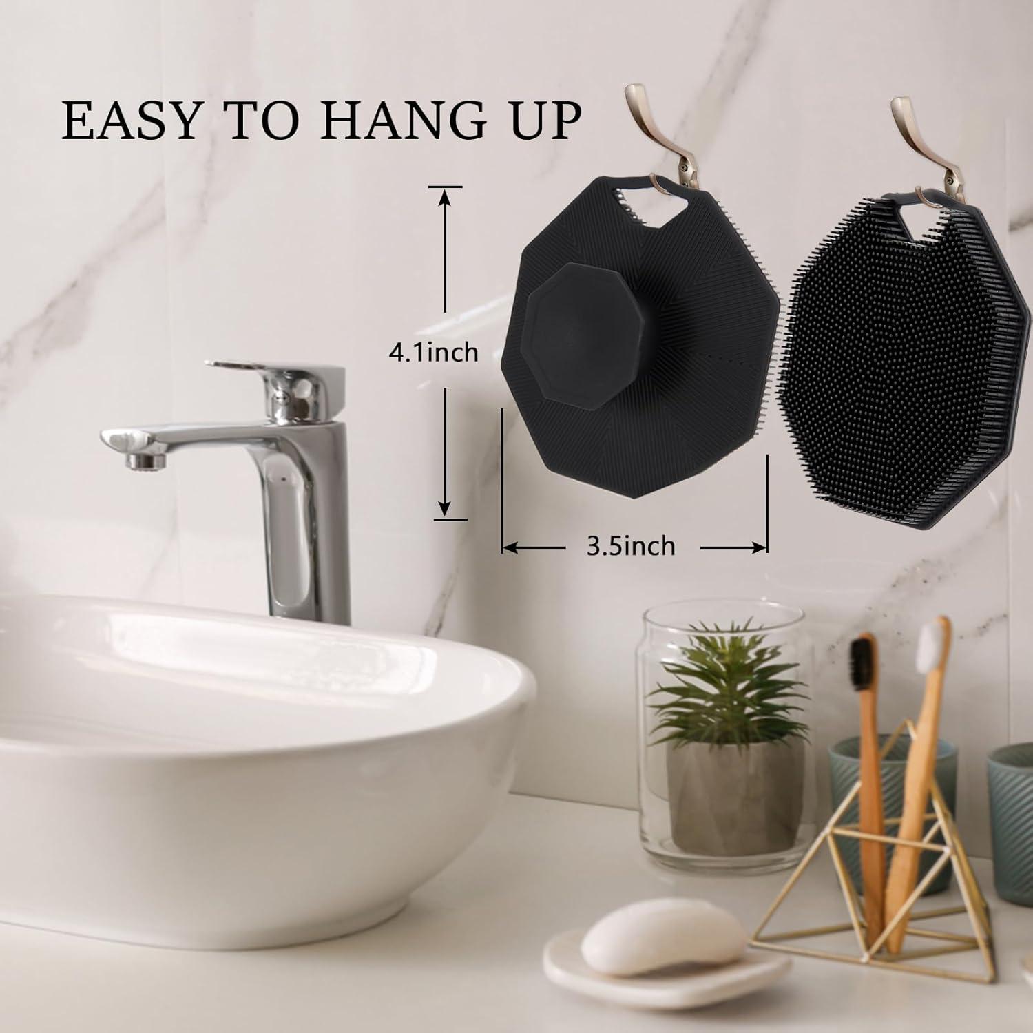 Exfoliador de Cuerpo de Silicona Qewro 2Pack - Suave y Efectivo