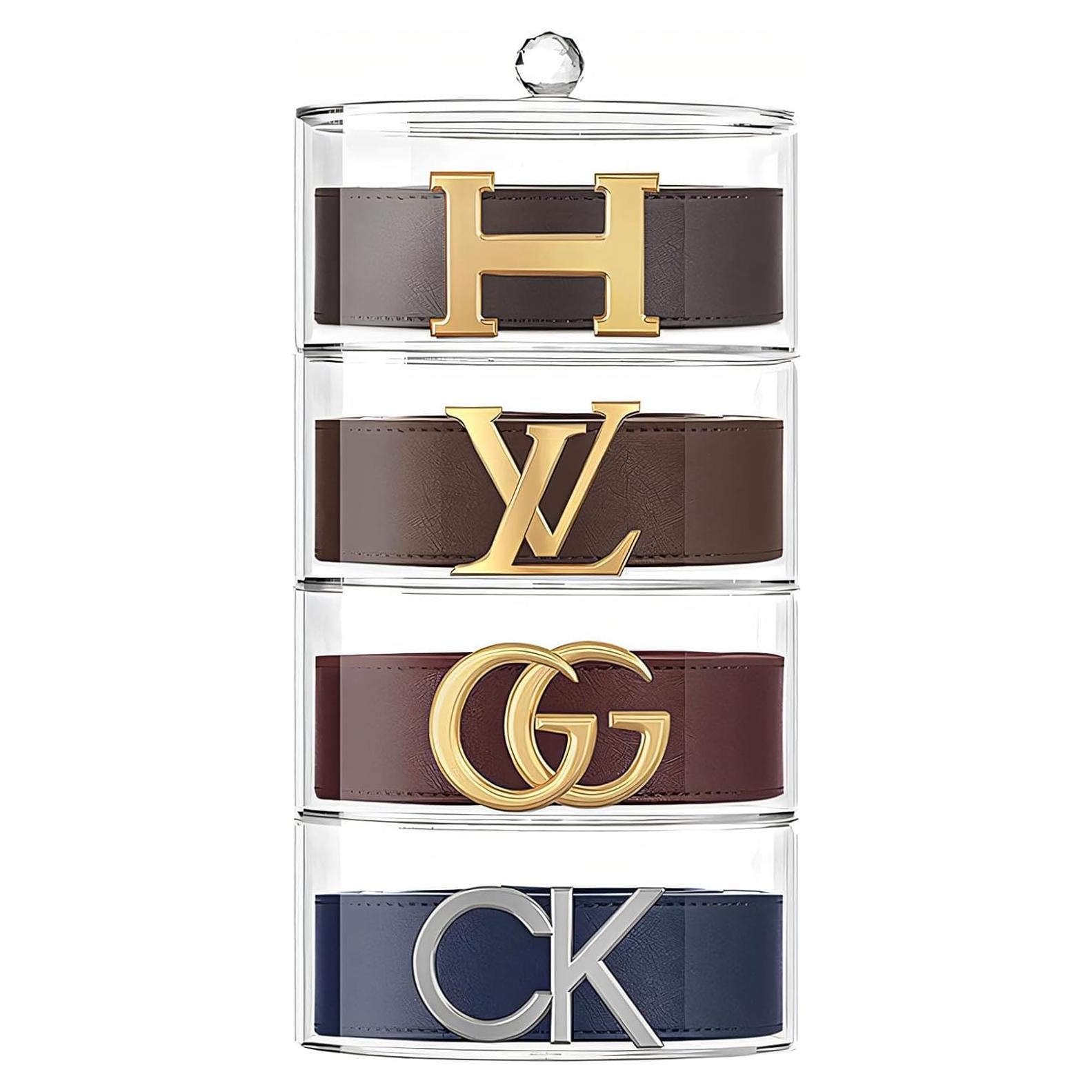 Organizador de Cinturones Acrílico STUDIO MYO 4 Capas Transparente