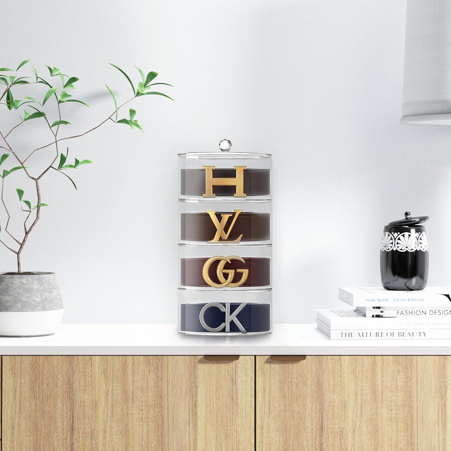 Organizador de Cinturones Acrílico STUDIO MYO 4 Capas Transparente