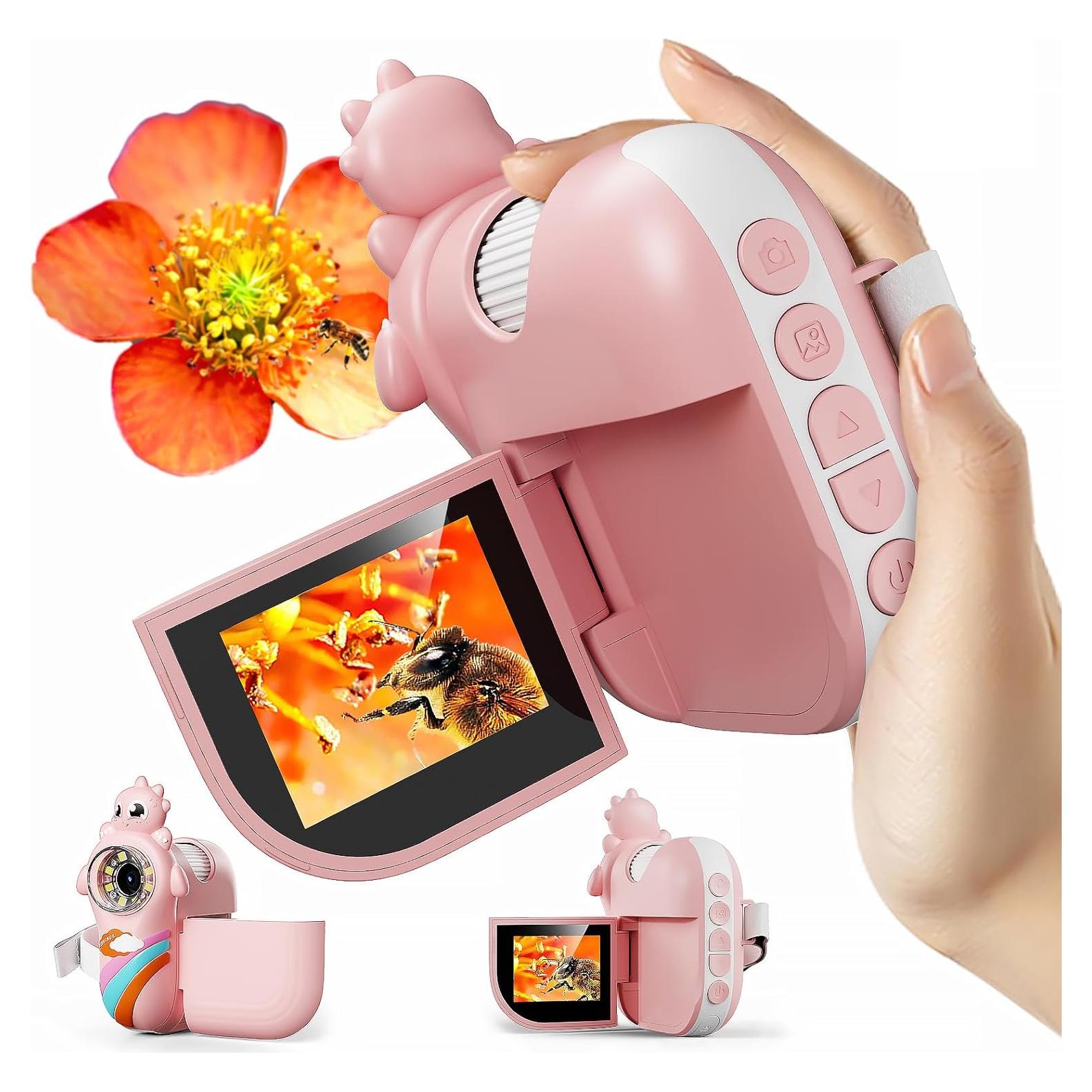 Microscopio de Mano Pozifu Rosa 1000X Aumento HD 2"