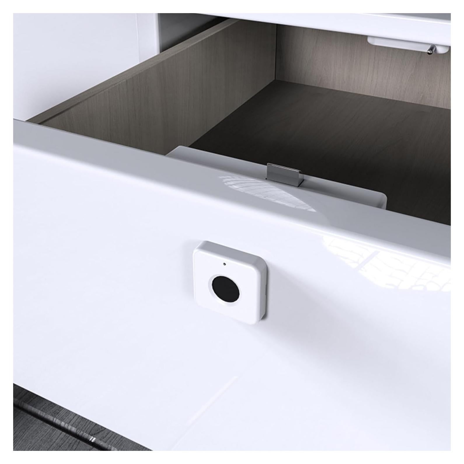 Cerradura Biométrica Diyeeni para Gabinete Blanca - Sin Llave