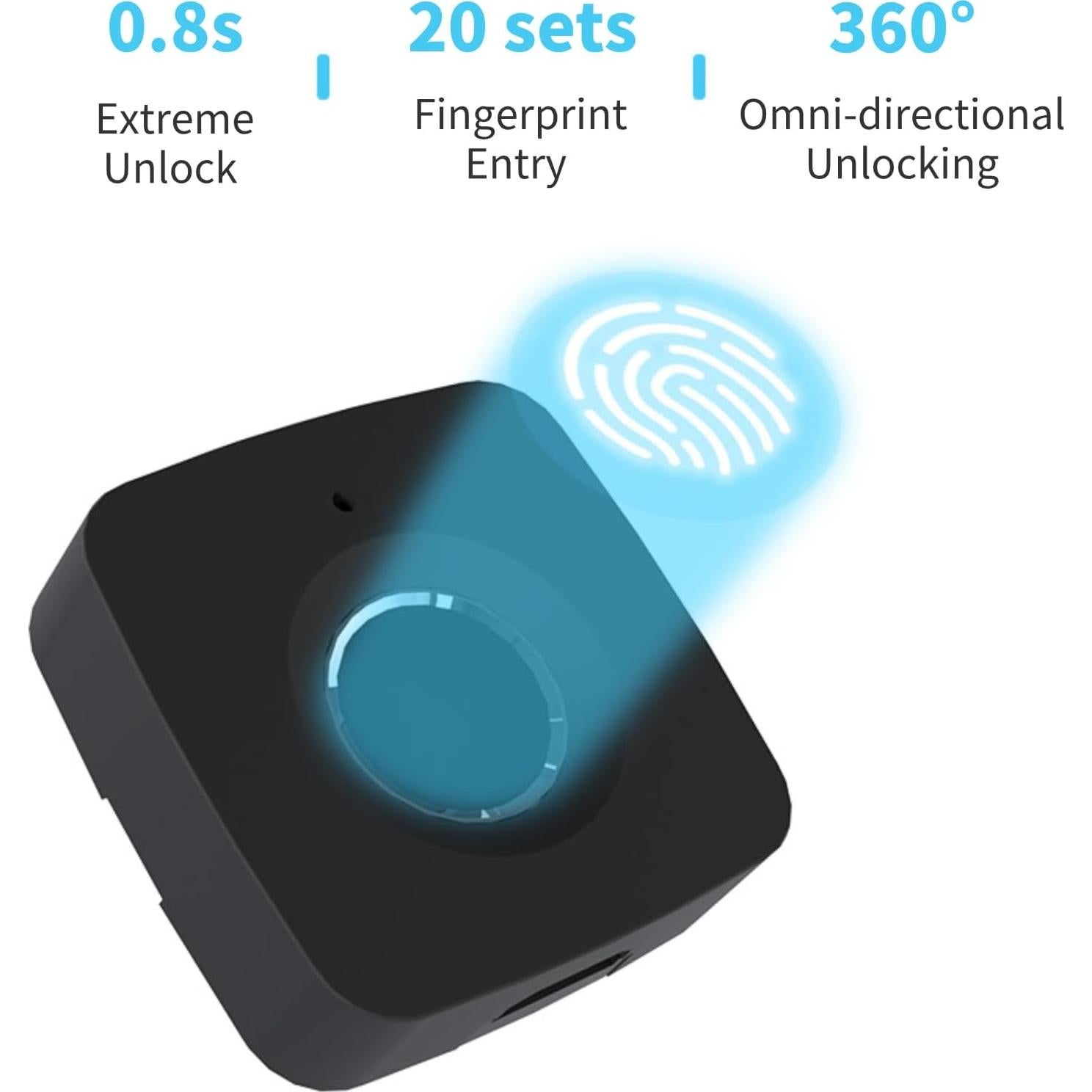 Cerradura Biométrica Diyeeni para Gabinete Blanca - Sin Llave