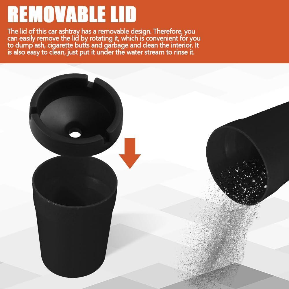 Cenicero de Coche RGOAANC Portátil Cilindro a Prueba de Olores