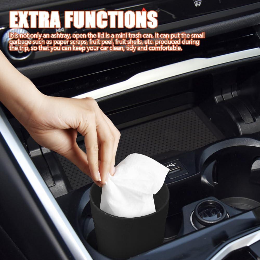 Cenicero de Coche RGOAANC Portátil Cilindro a Prueba de Olores