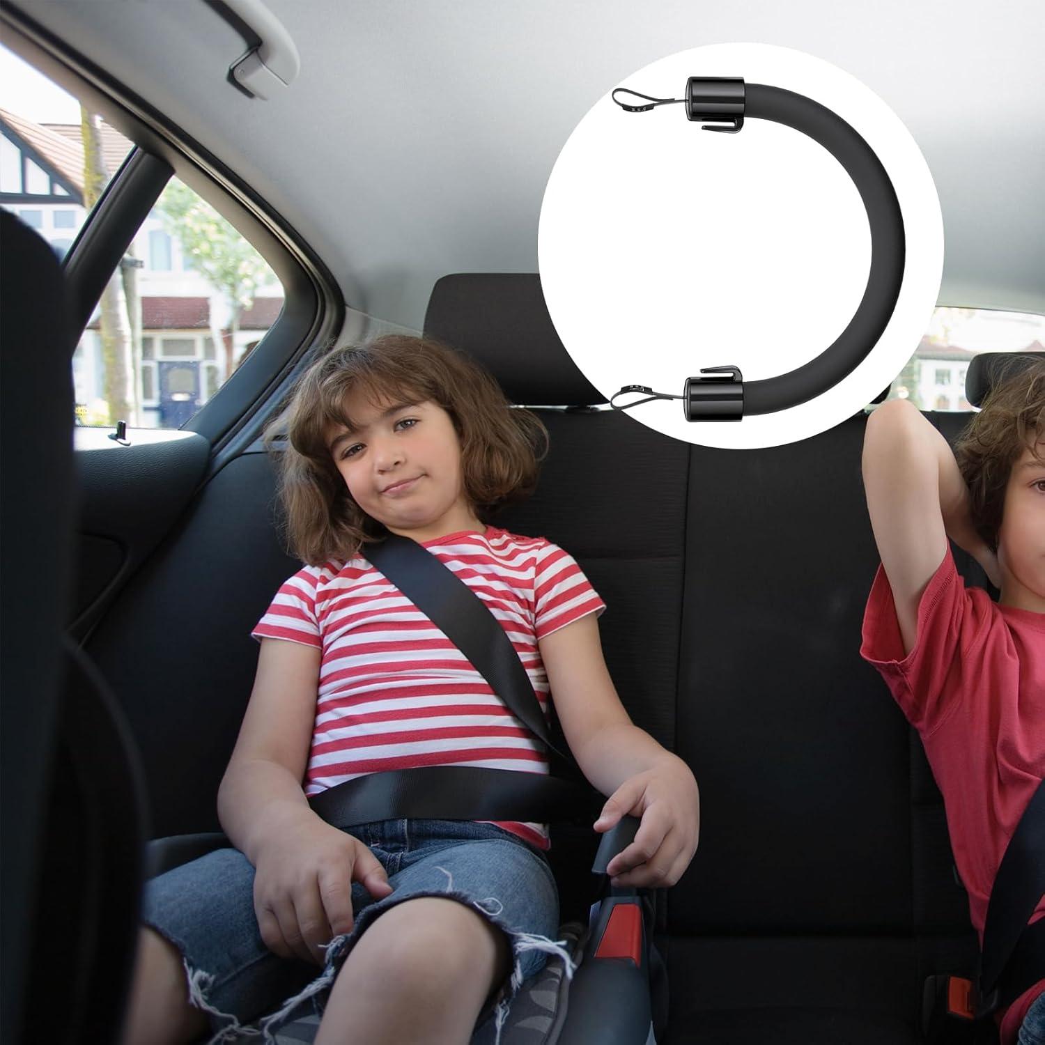 Agarre de Reposacabezas de Coche Dickno 2 PCS Negro